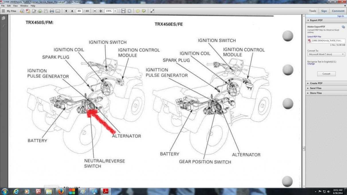 honda foreman ignition switch wiring diagram