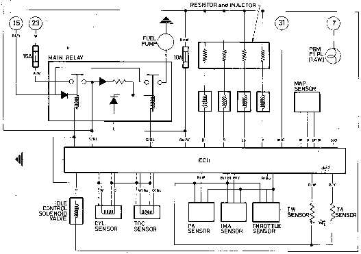 honda main relay wiring diagram