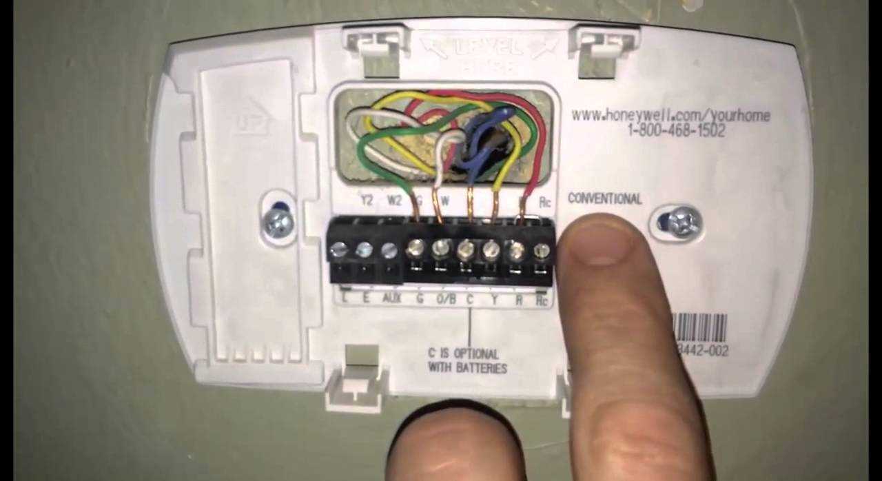 honeywell 6 wire thermostat wiring diagram