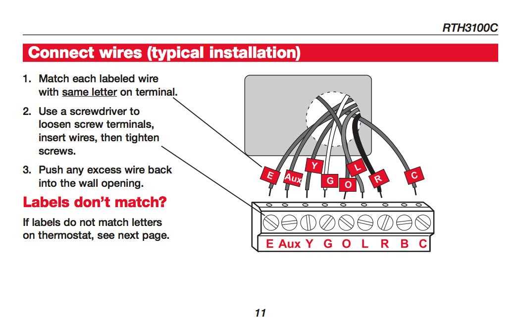 honeywell non programmable thermostat wiring diagram