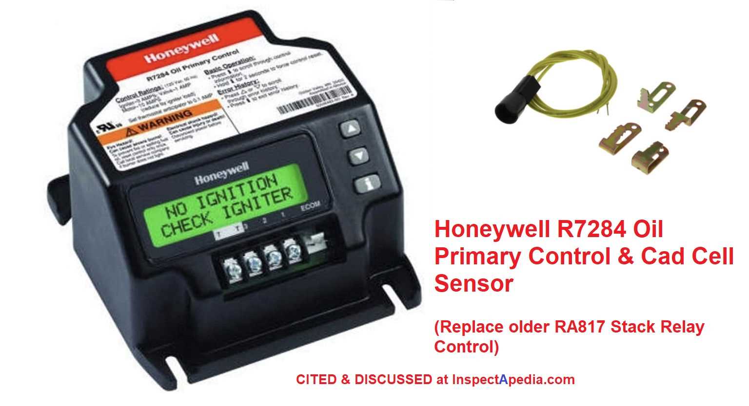 honeywell r7284 oil primary control wiring diagram