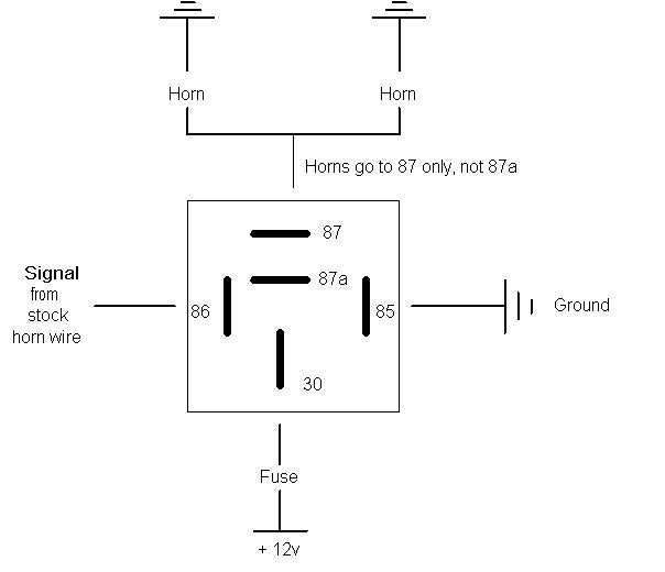 horn relay wiring diagram