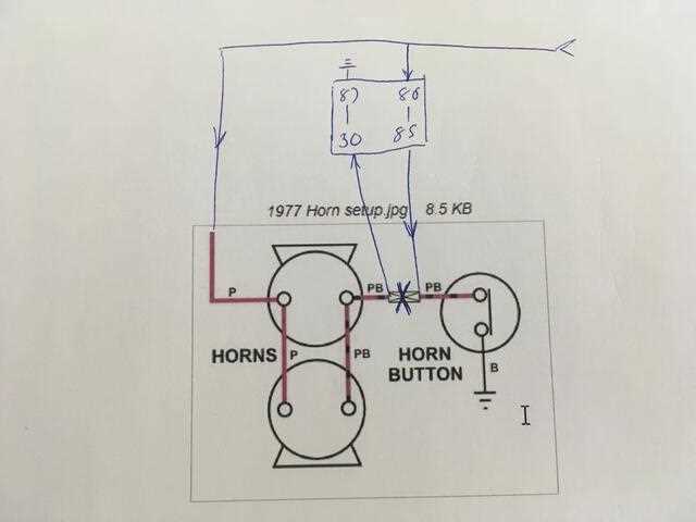 horn wiring diagram without relay