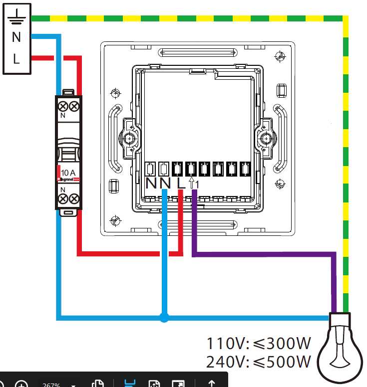 legrand light switch wiring diagram