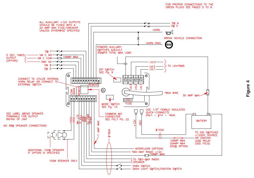 code 3 siren wiring diagram