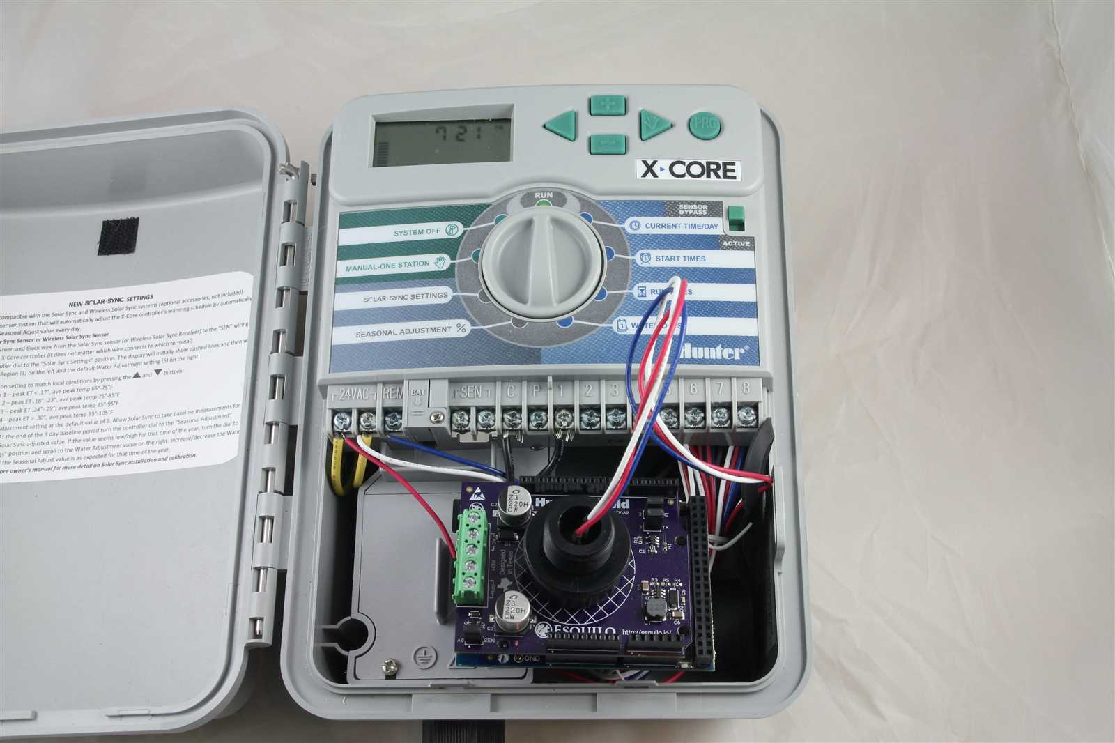 hunter x core wiring diagram