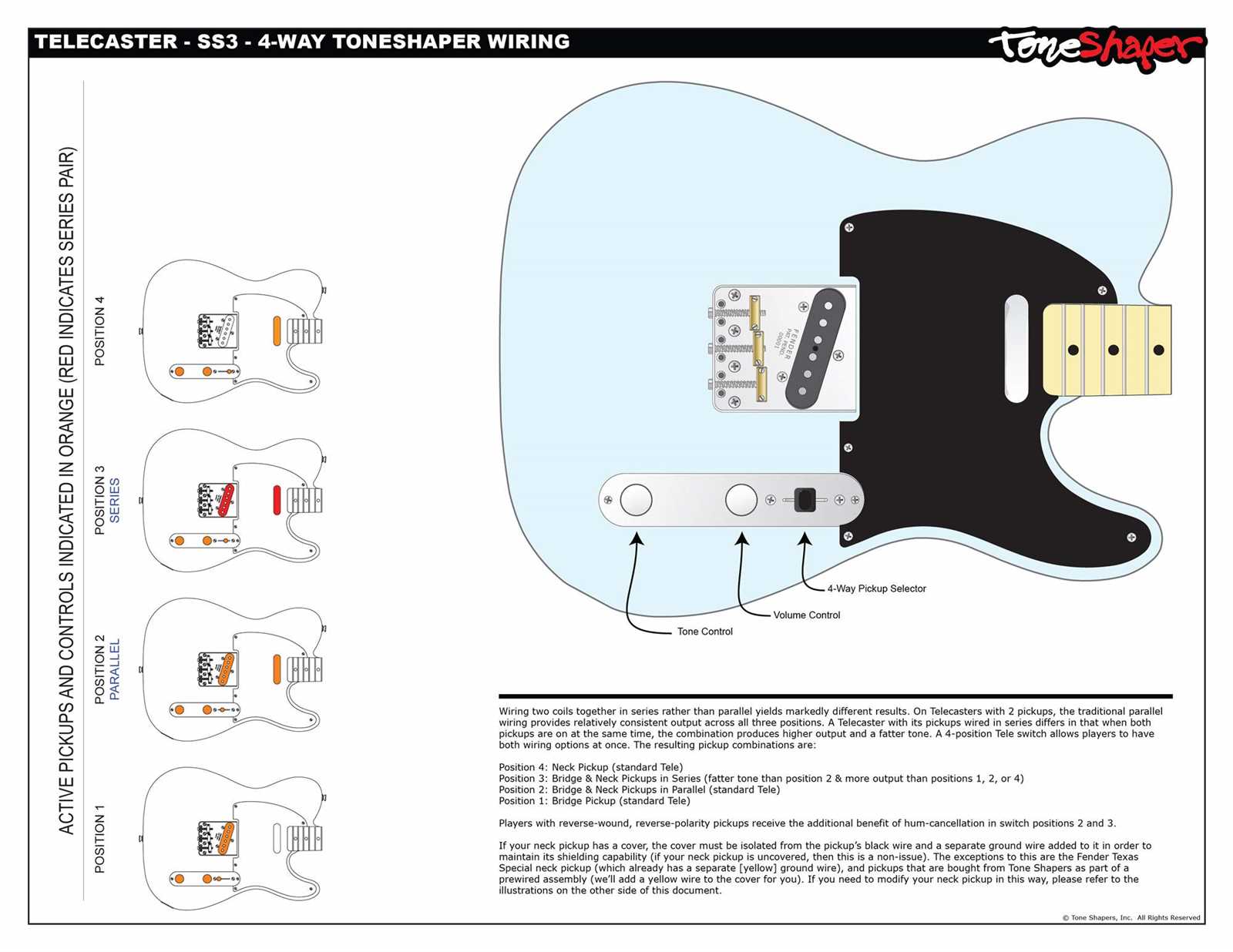 wiring diagram for telecaster