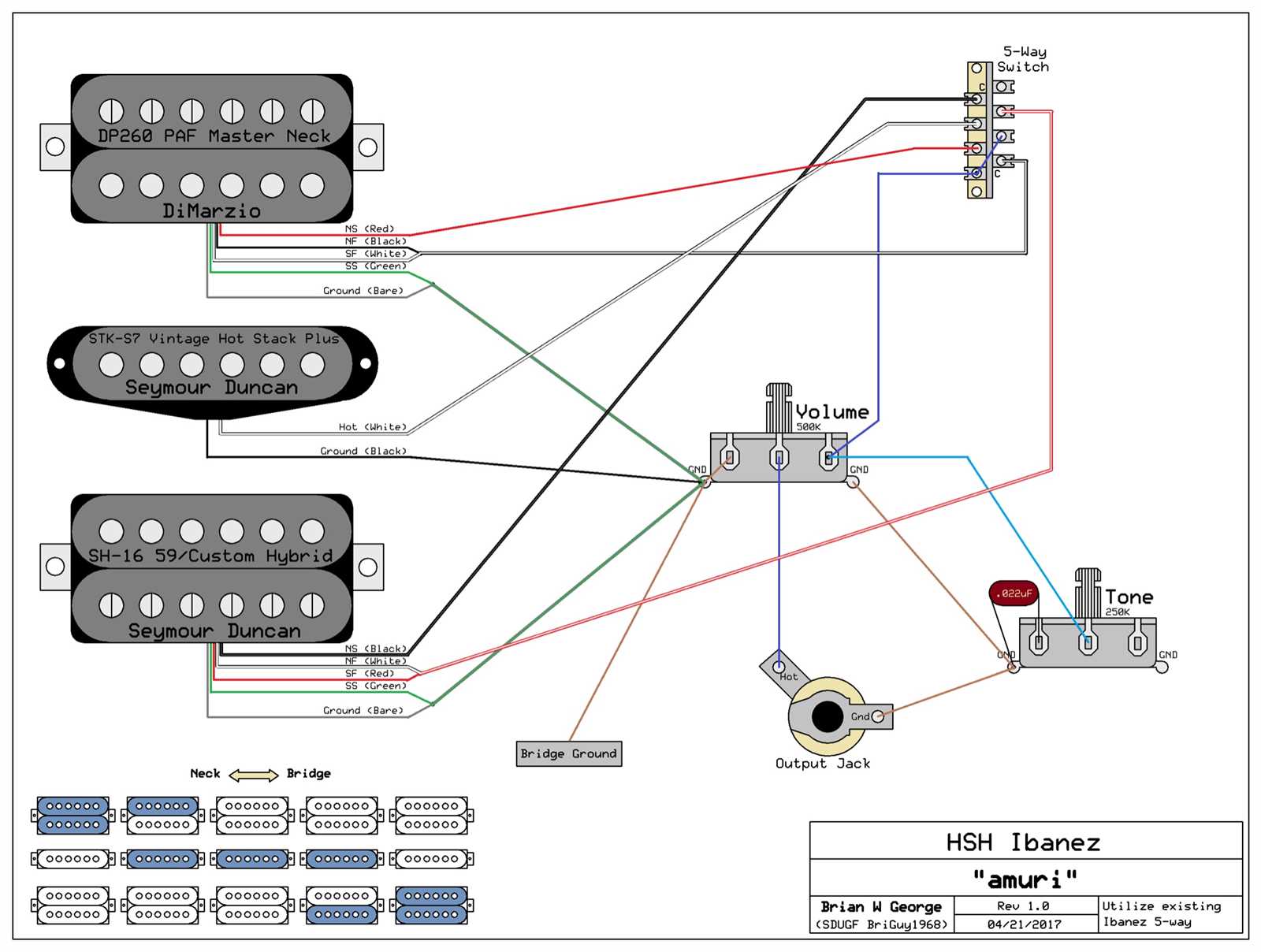 ibanez wiring diagram 5 way switch