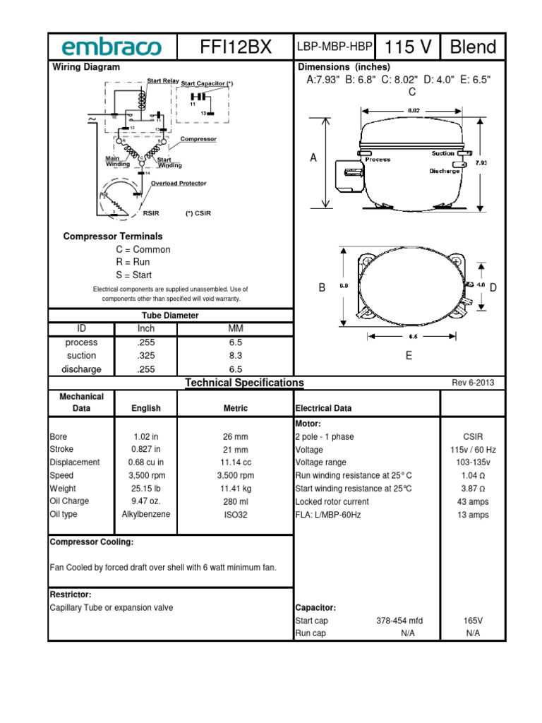 embraco ffi12hbx wiring diagram