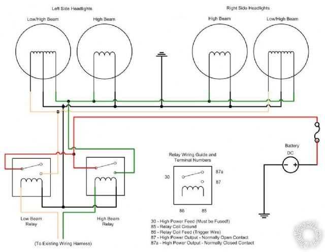 diagram headlight wiring