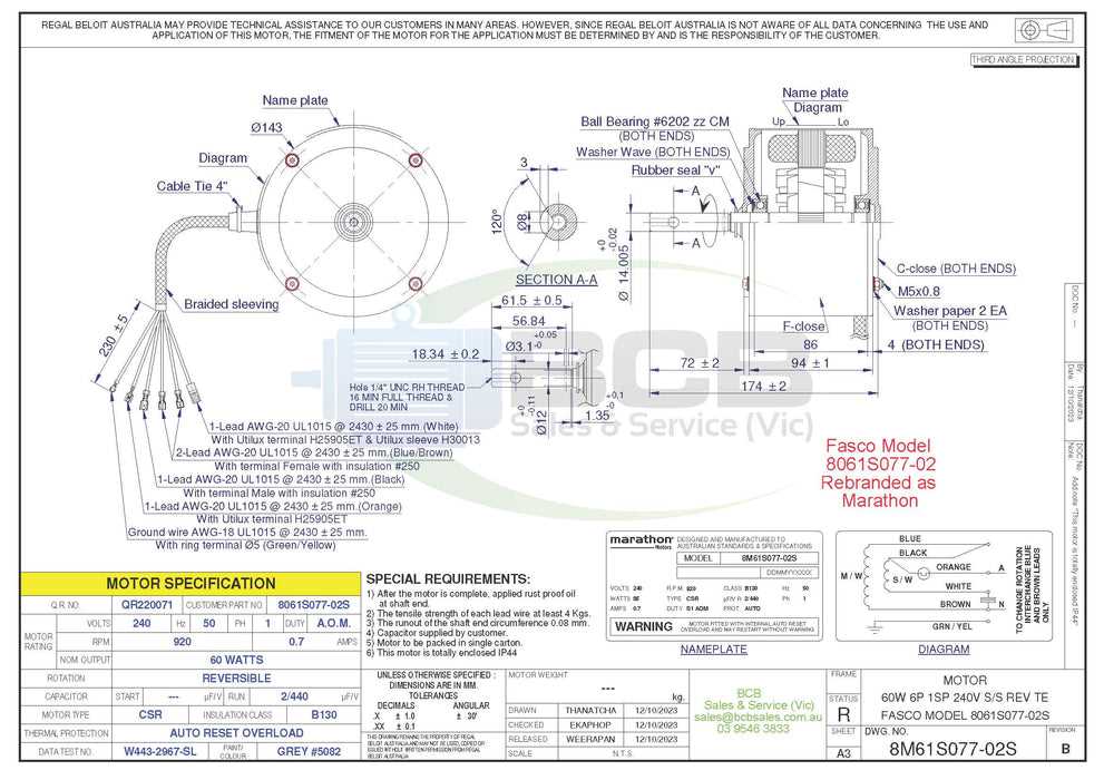 condensing fan motor wiring diagram