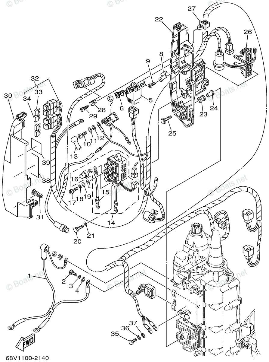 2 stroke yamaha outboard wiring harness diagram