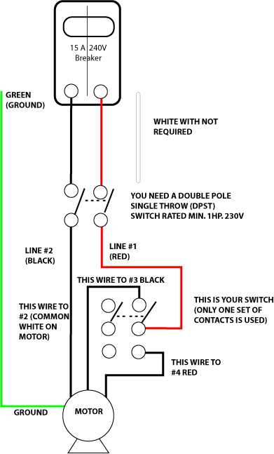 240 volt motor wiring diagram