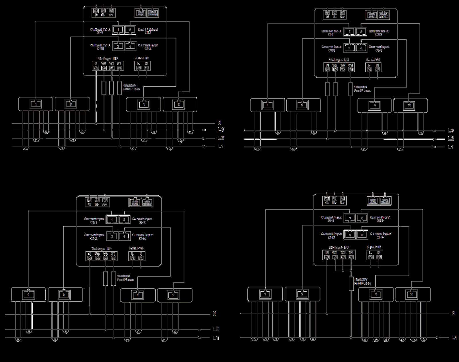 energy meter wiring diagram