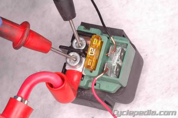 motorcycle starter solenoid wiring diagram