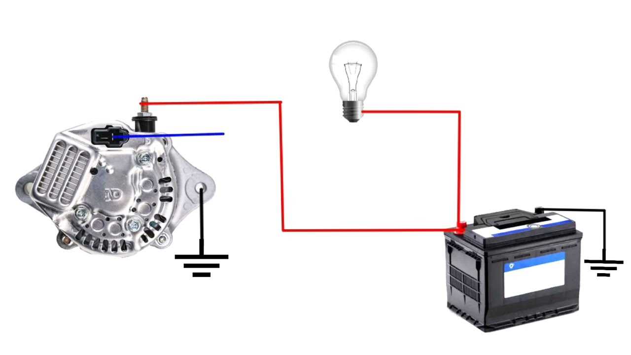 chevy 2 wire alternator wiring diagram