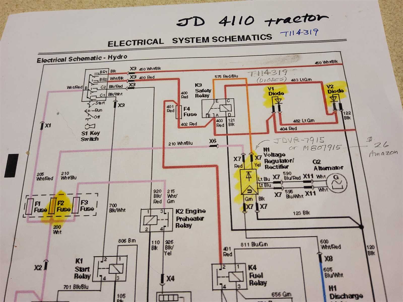 john deere 110 wiring diagram