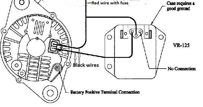 ford 4 wire alternator wiring diagram