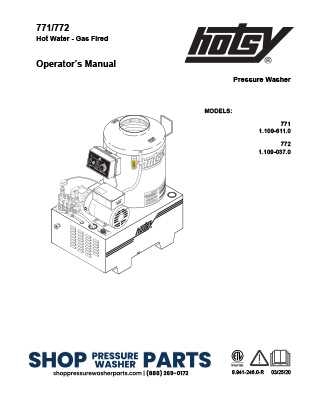 hotsy pressure washer wiring diagram