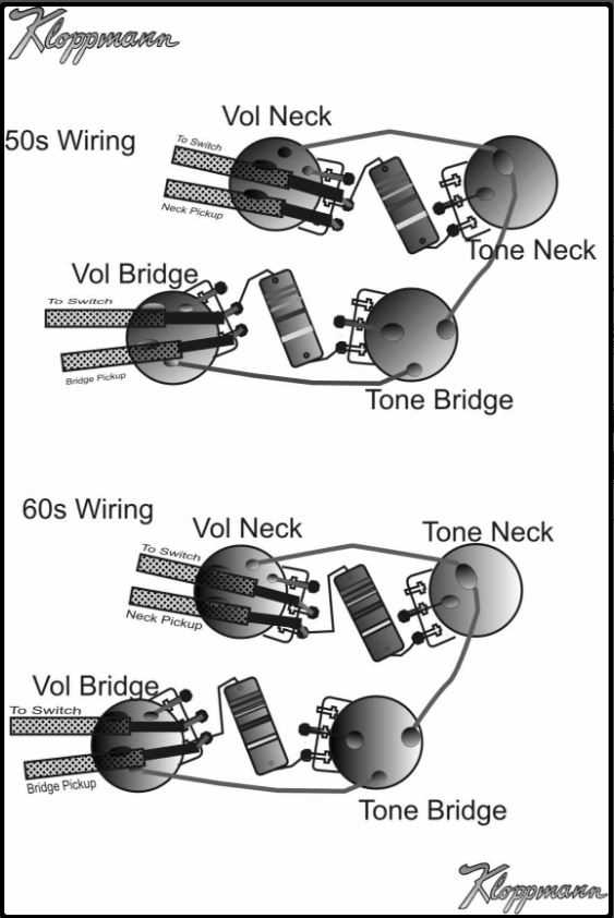 les paul wiring diagram 50s