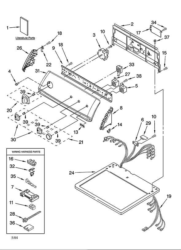 kenmore electric dryer wiring diagram