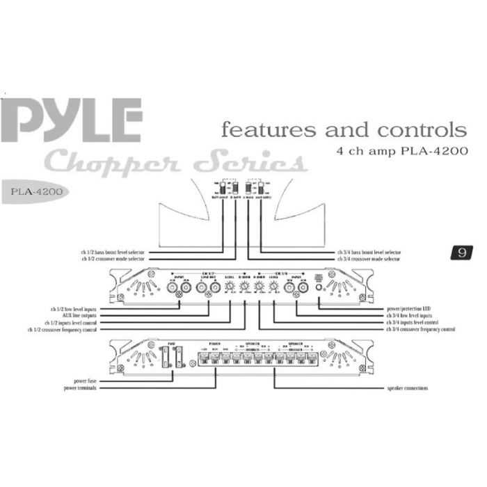 6 speakers 4 channel amp wiring diagram