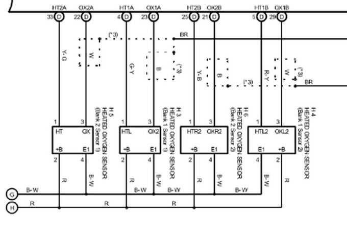 o2 sensor wiring diagram toyota