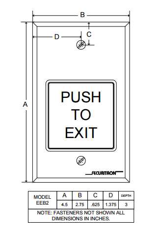 push to exit button wiring diagram