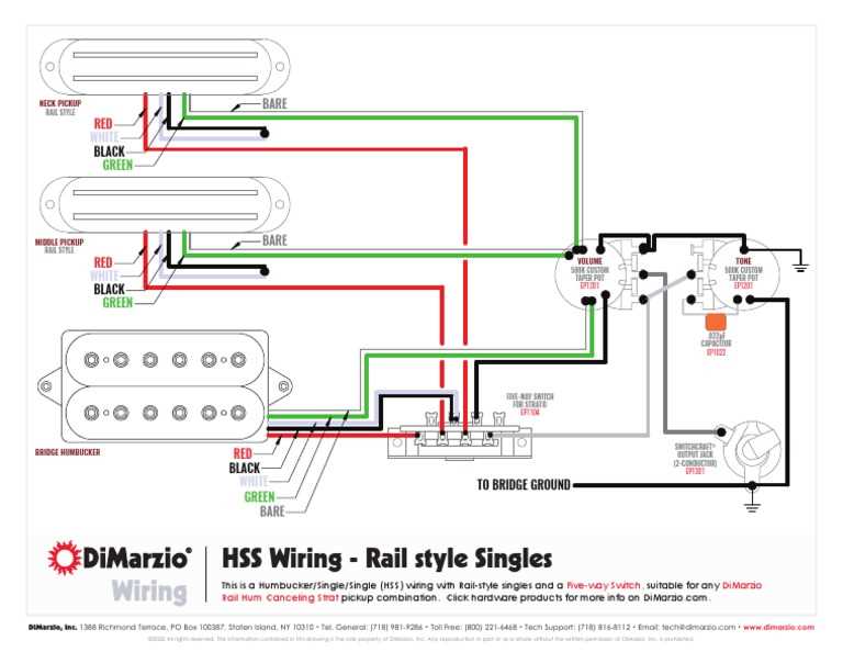 hss wiring diagram 5 way switch 1 volume 1 tone