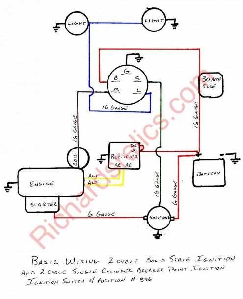 lawn mower key switch wiring diagram