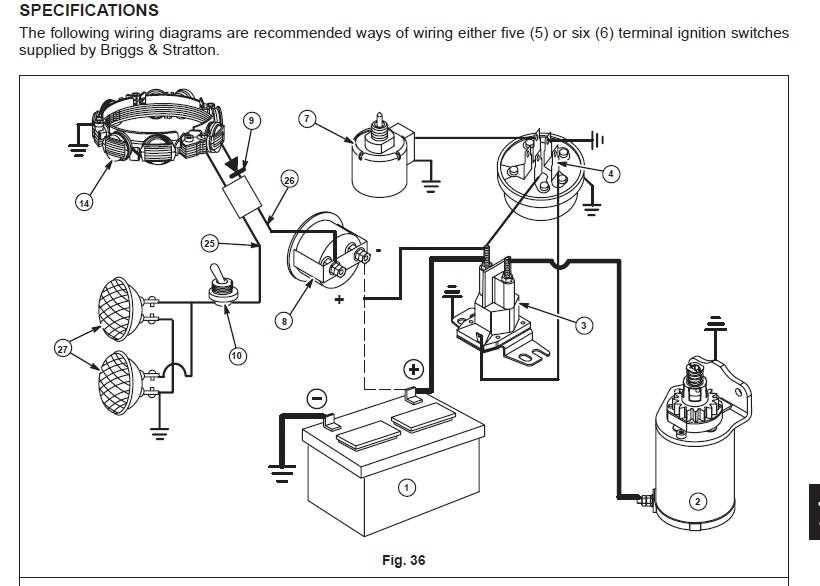 lawn mower key switch wiring diagram