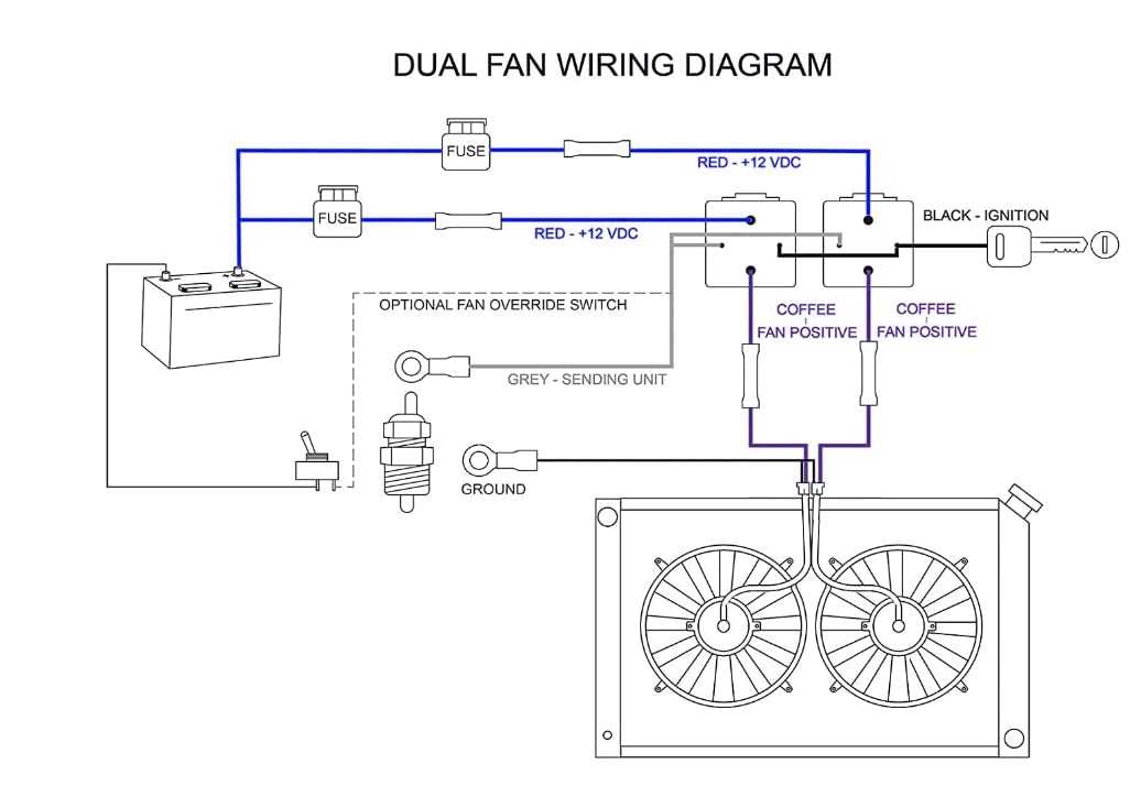 dual radiator fan wiring diagram