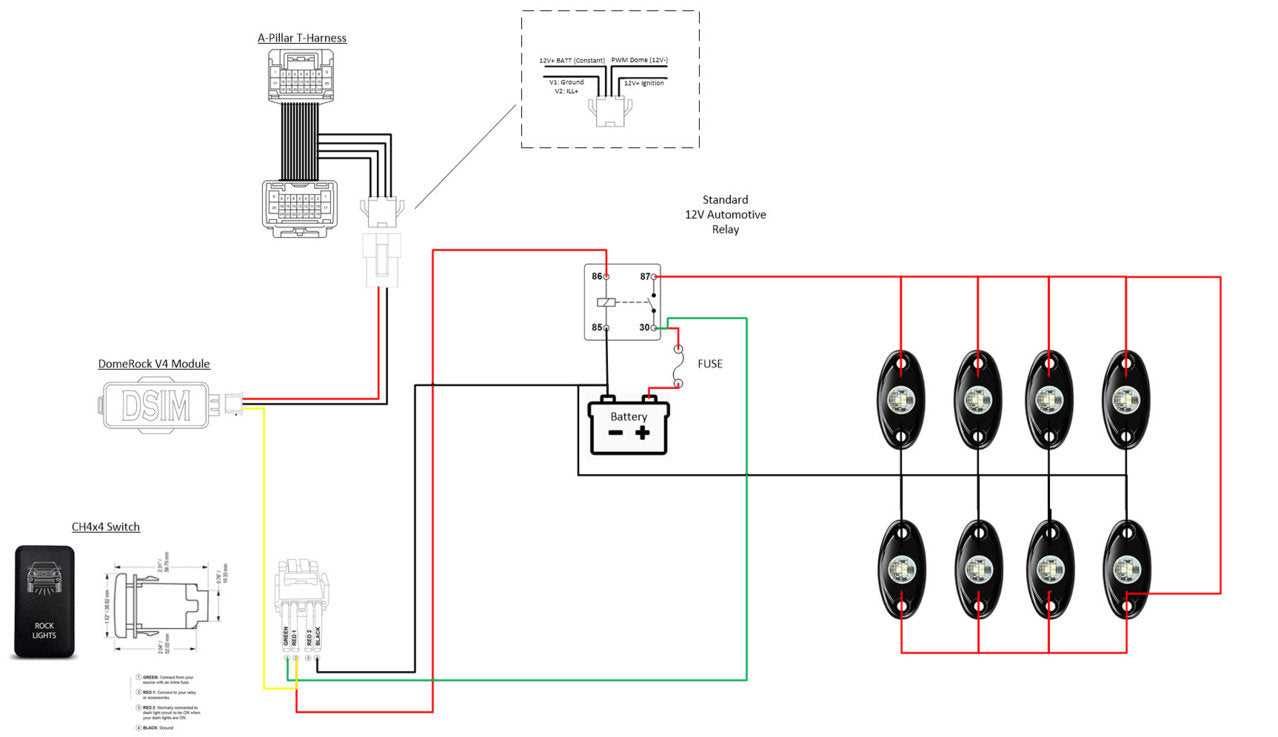 led rock light wiring diagram