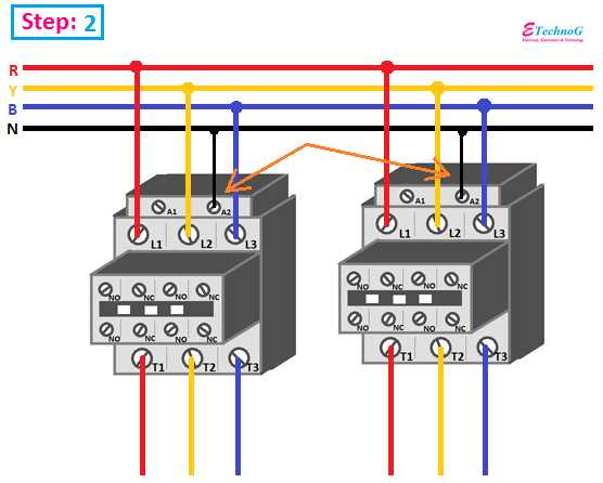 reversing contactor wiring diagram