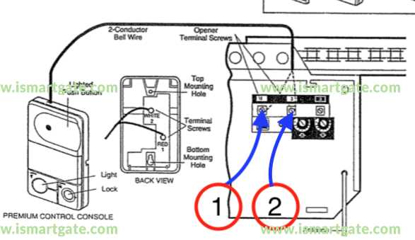 liftmaster garage door sensor wiring diagram