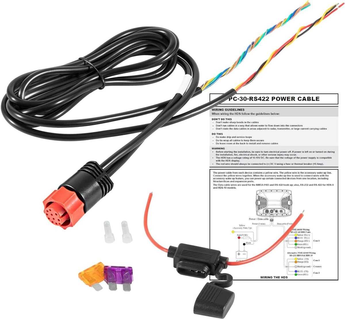 lowrance power cable wiring diagram