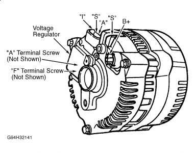 ford voltage regulator wiring diagram