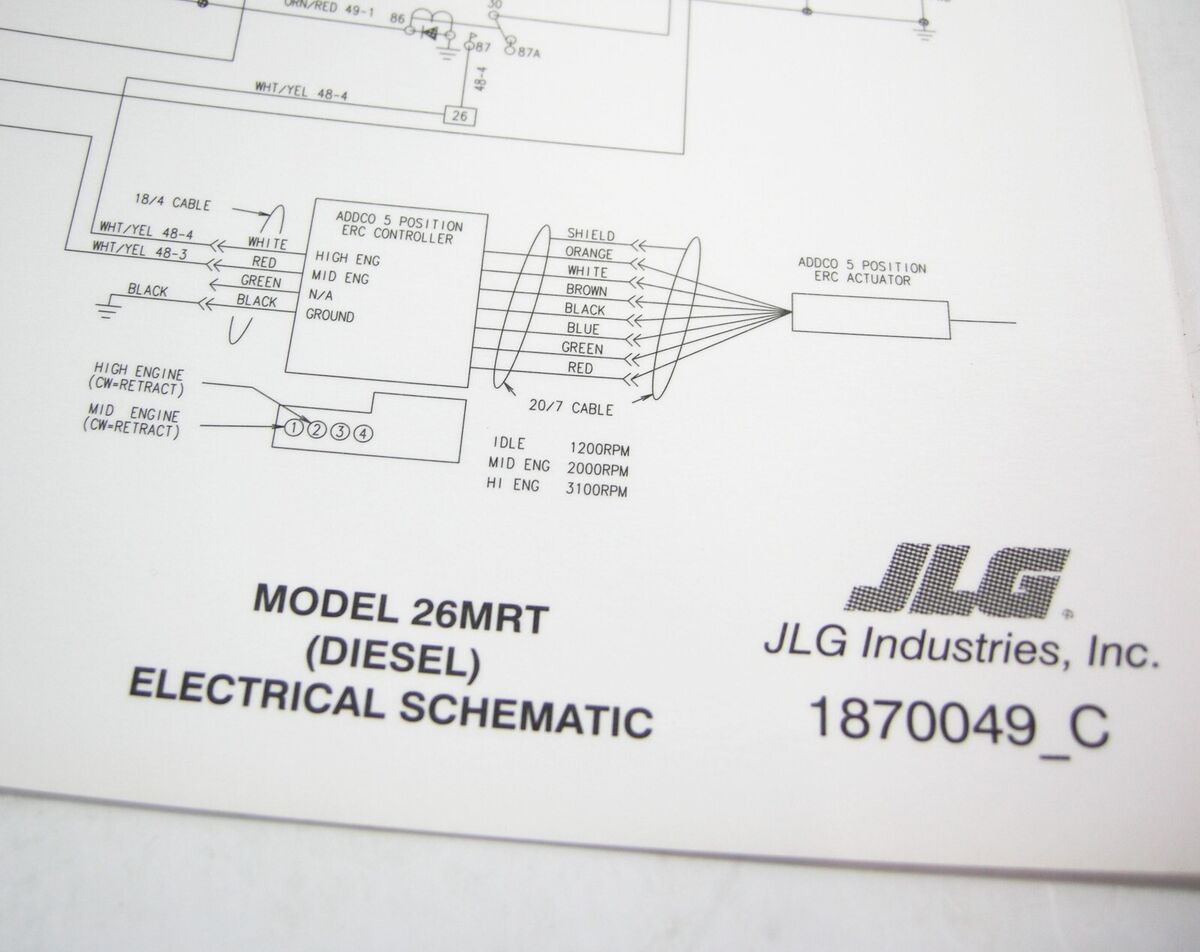 jlg scissor lift wiring diagram