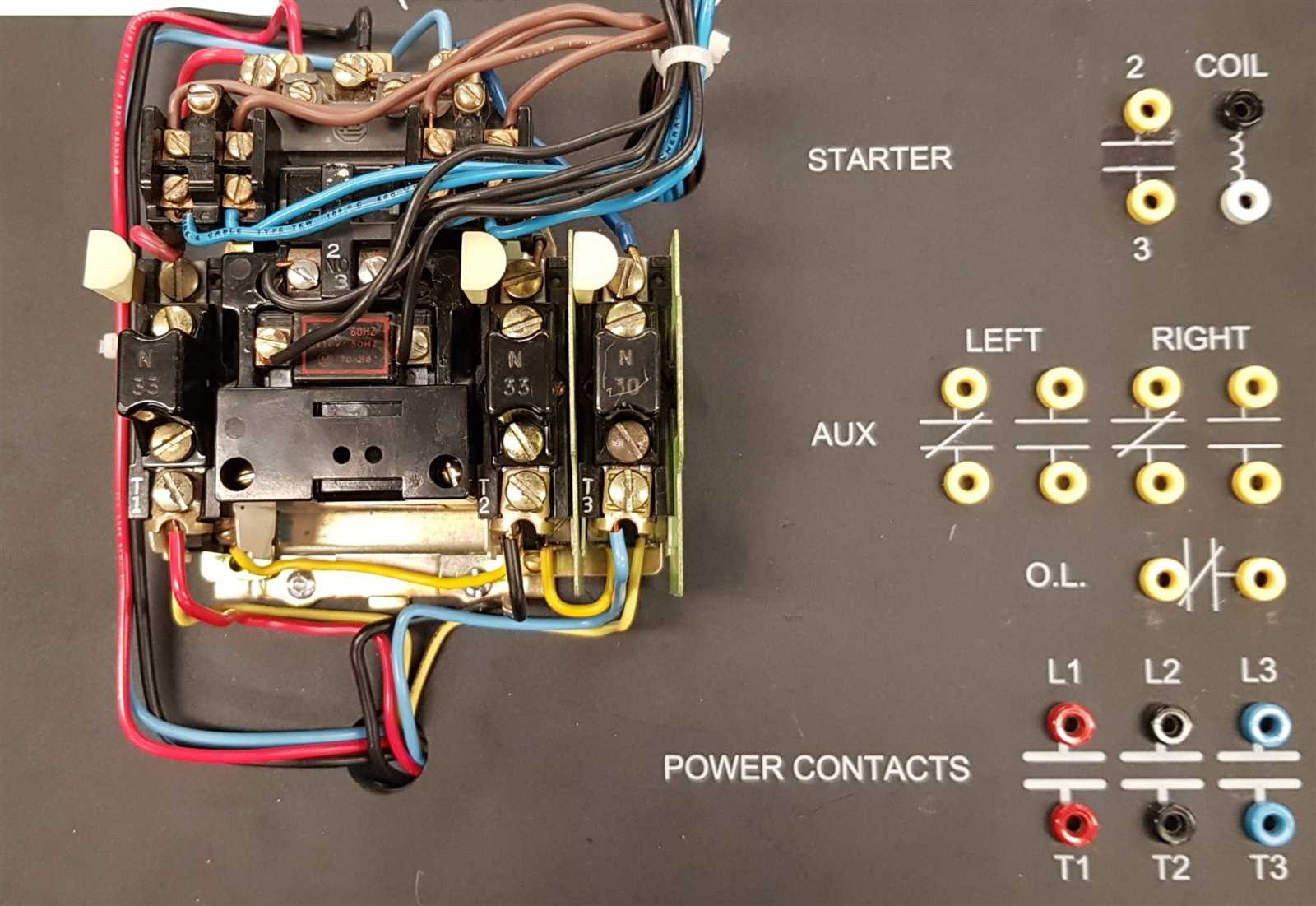 magnetic starter wiring diagram