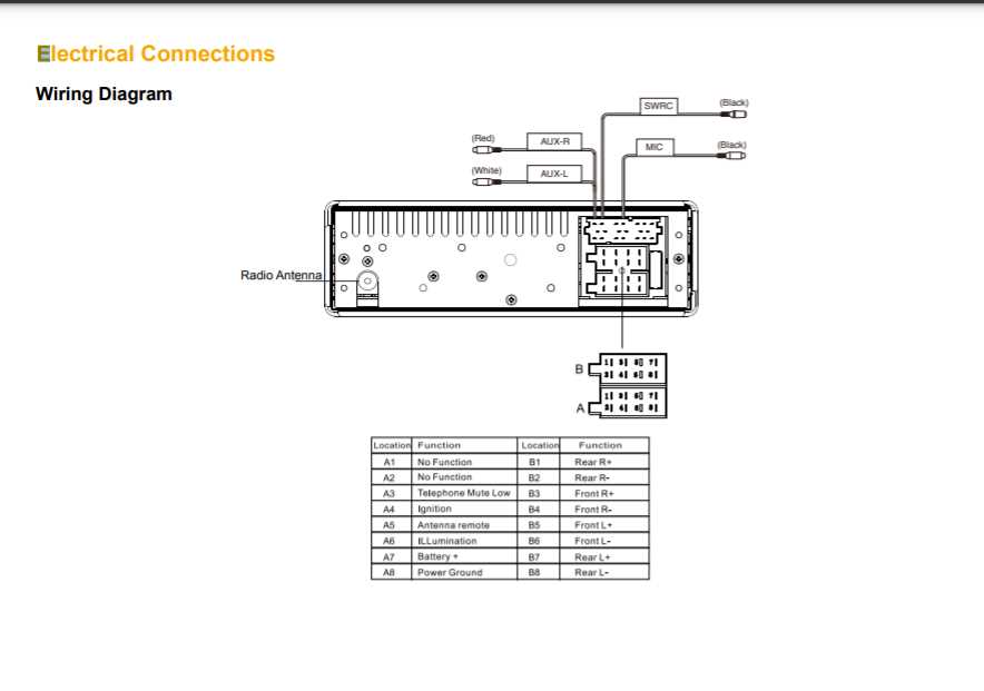 mercedes radio wiring diagram