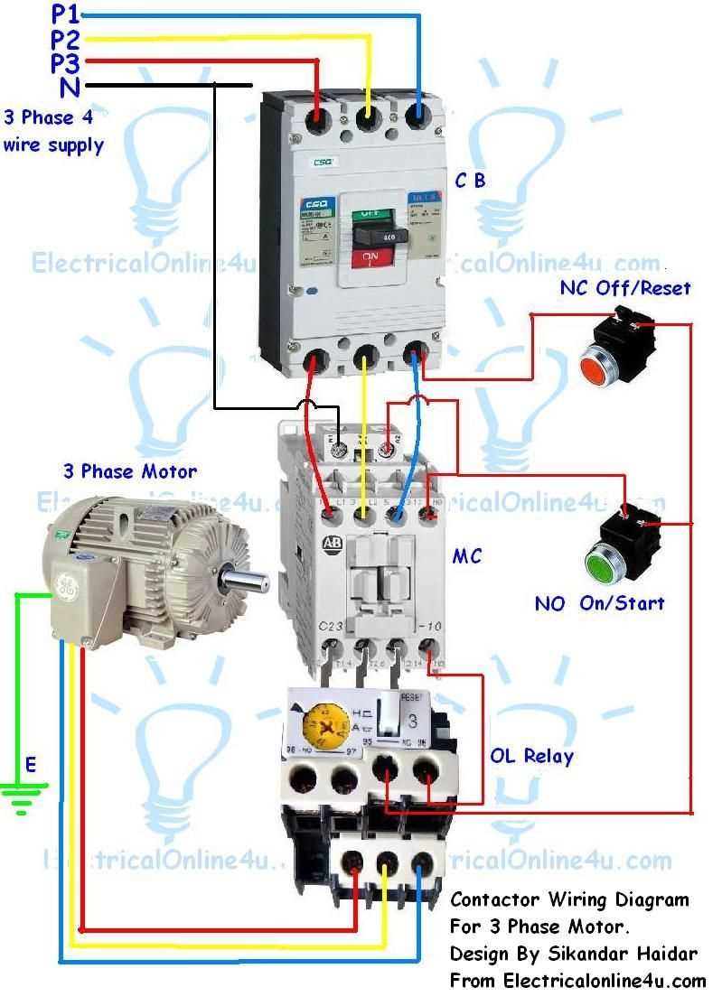 air compressor wiring diagram 3 phase