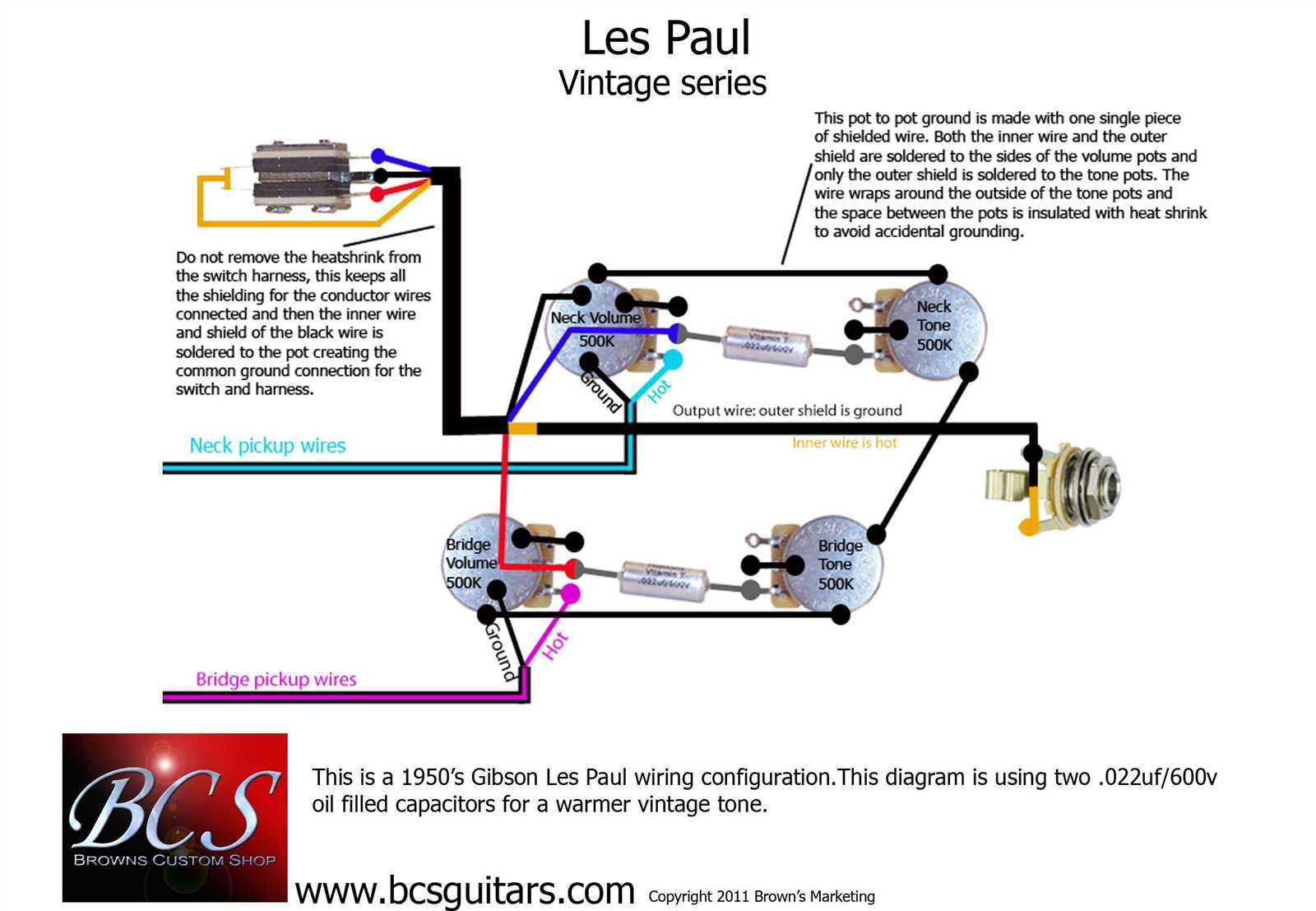 modern les paul wiring diagram