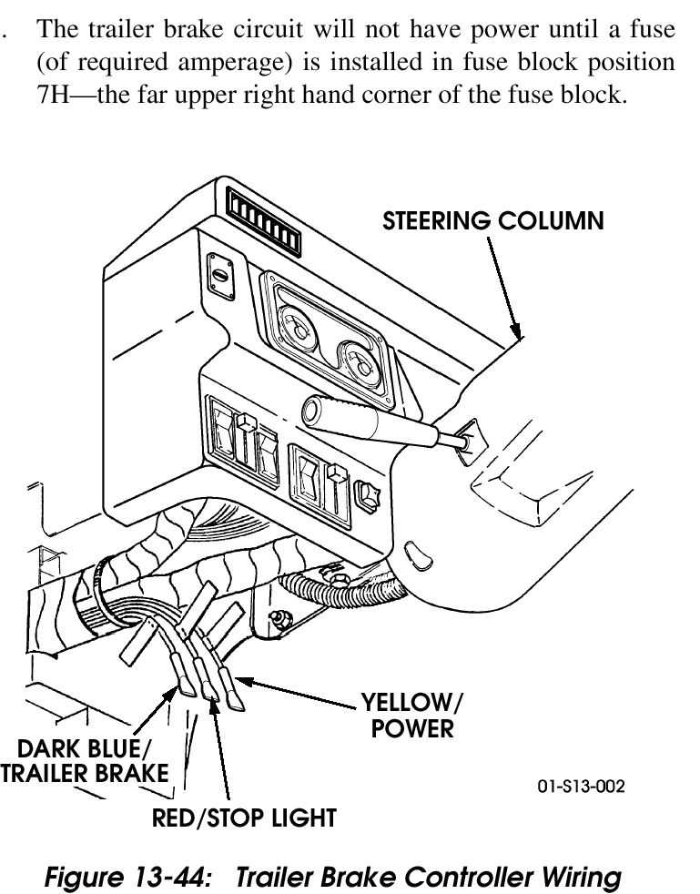 trailer brake system wiring diagram