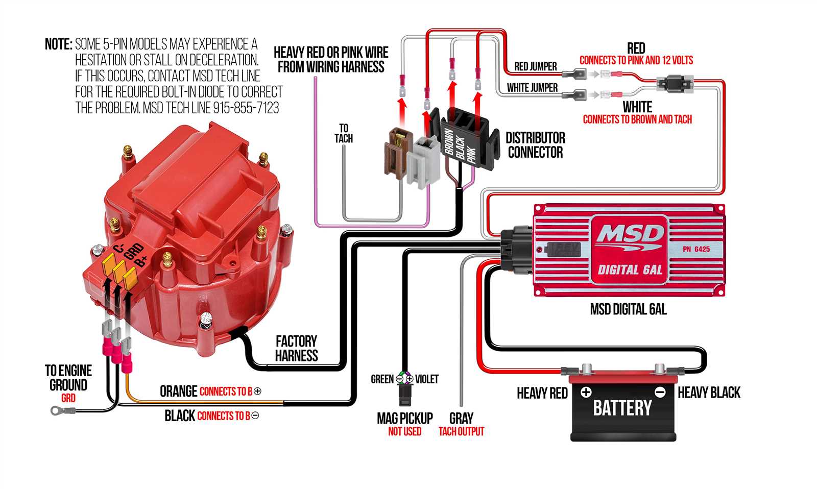 msd hei wiring diagram