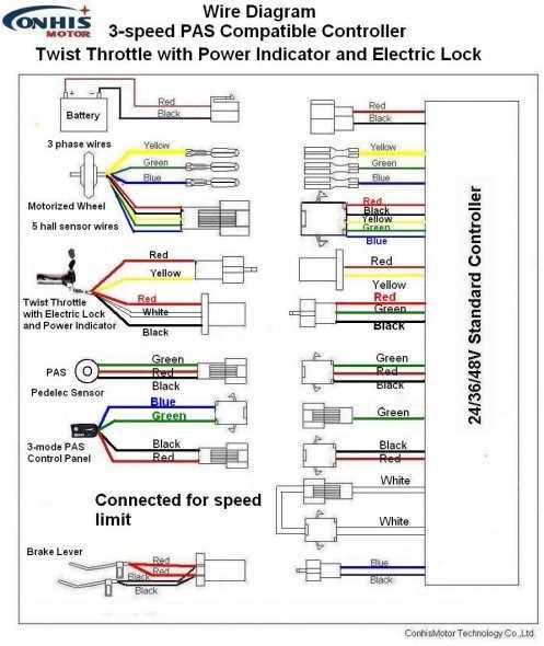 electric bike hub motor wiring diagram