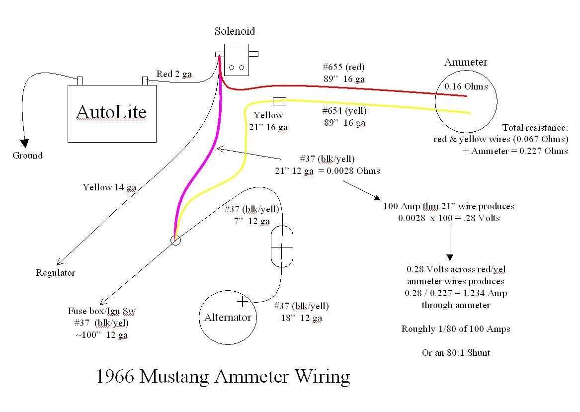 1966 mustang alternator wiring diagram