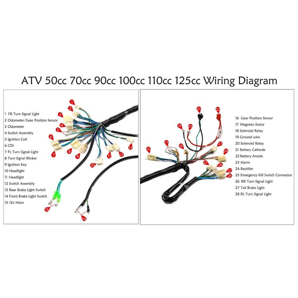 125cc taotao 125cc atv wiring diagram