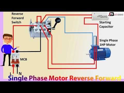 single phase forward reverse switch wiring diagram