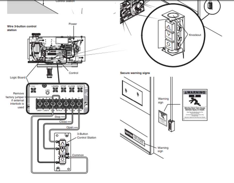 liftmaster garage door sensor wiring diagram