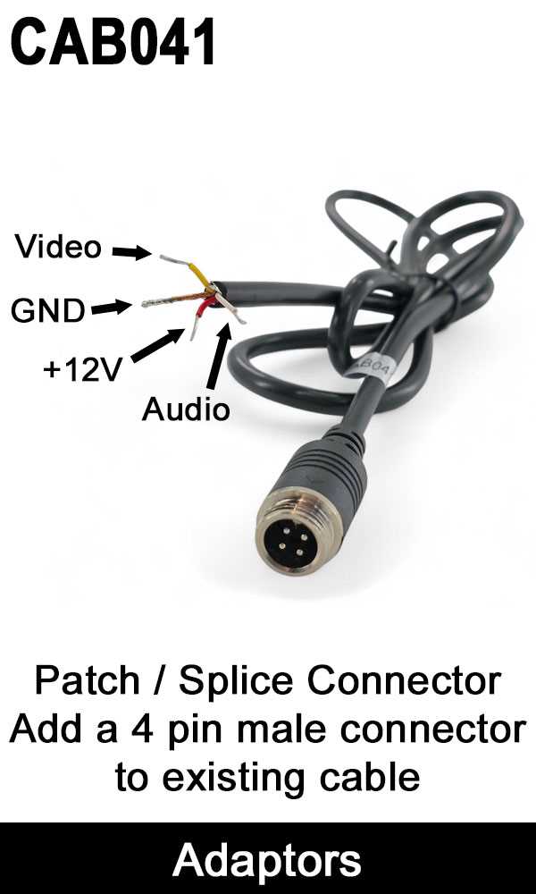 4 pin camera wiring diagram